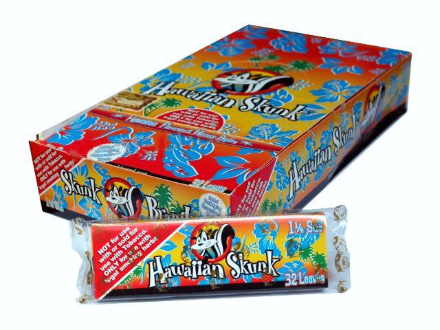 2753 - Κουτί με 24 αρωματικά χαρτάκια στριφτού Skunk Brand Hawaiian Skunk 1&1/4