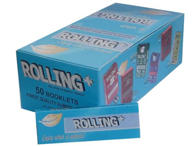 1598 - Κουτί με 50 χαρτάκια Rolling μπλε 47500-042