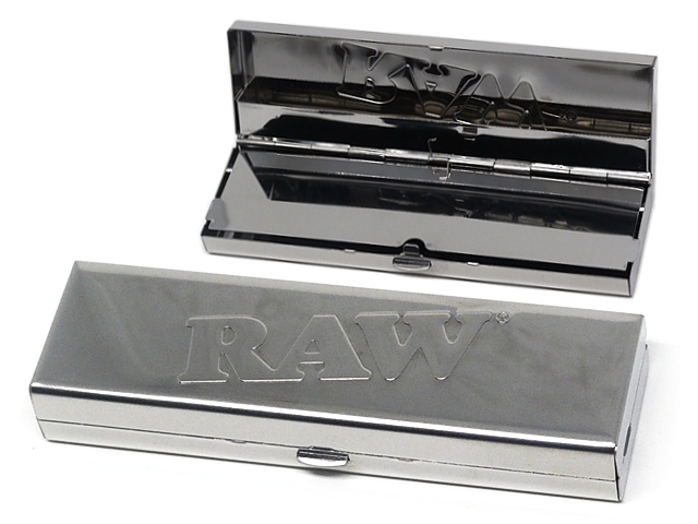 9758 - Μεταλλική θήκη καπνού RAW για KS SLIM χαρτάκια & προτυλιγμένες τζιβάνες 13682
