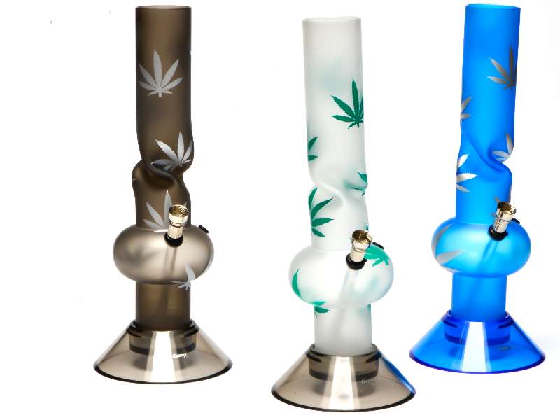   CO-Acryl Bong 33cm Leaf ICE BONG