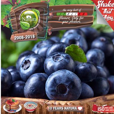 9644 - NATURA SHAKE AND TASTE FOREST BLUEBERRIES 60/100ml (φρούτα του δάσους και βατόμουρα)