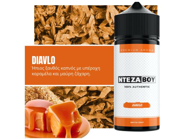 11292 - ΝΤΕΖΑΒΟΥ 100% AUTHENTIC Flavour Shot DIAVLO 25ml / 120ml (ήπιο καπνικό με καραμέλα και μαύρη ζάχαρη)