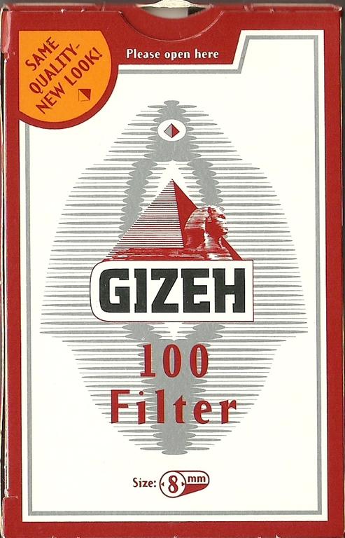 1124 - Φιλτράκια GIZEH 8mm regular 100 GIF004