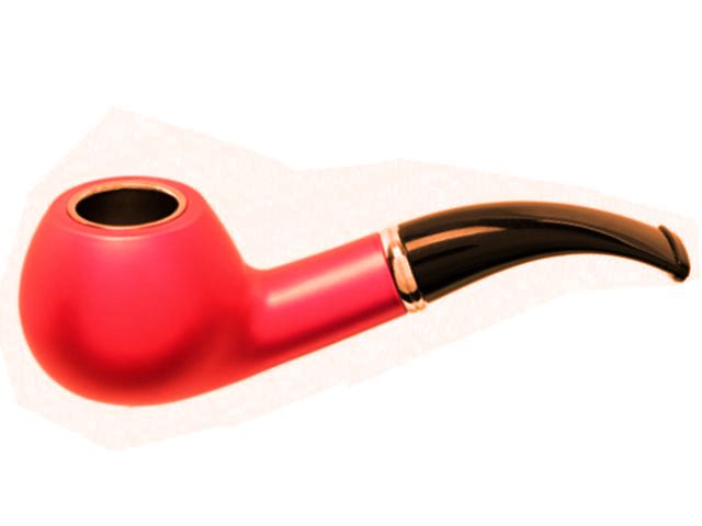 10854 - Πίπα καπνού ATOMIC Metallic Rubber Red 0212792 (μεταλλική rubber επικάλυψη)