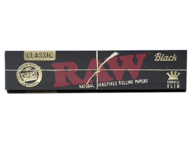 9062 - RAW BLACK King Size SLIM Classic 32 φύλλα