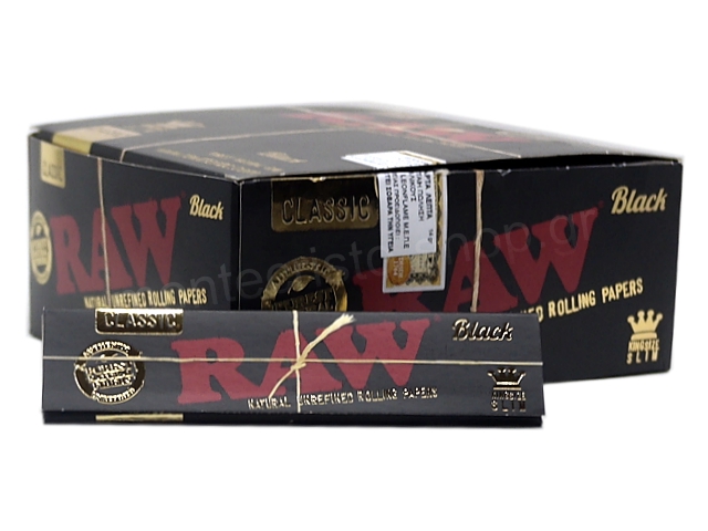 RAW BLACK King Size SLIM Classic 32 φύλλα (κουτί των 50)