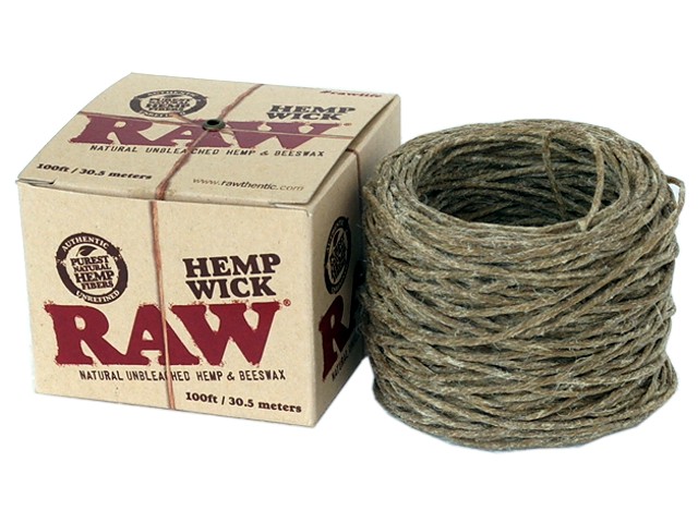 Raw Hemp Wick 100ft / 30.5 