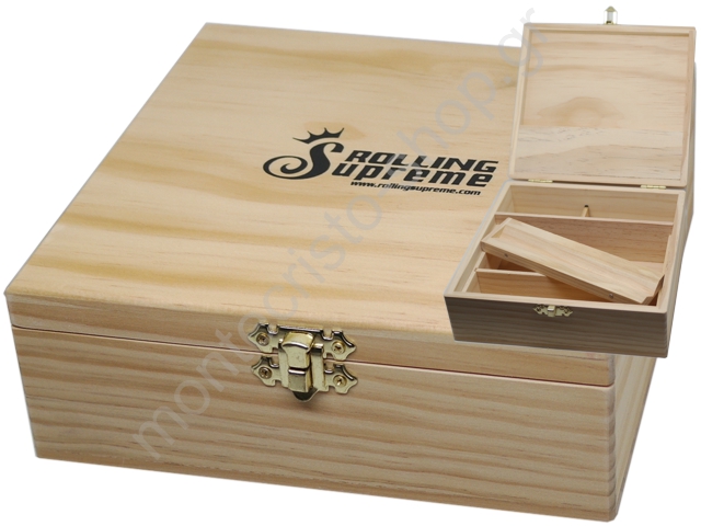 7186 - Rolling Box Rolling Supreme ξύλινο για στριφτό large 13142