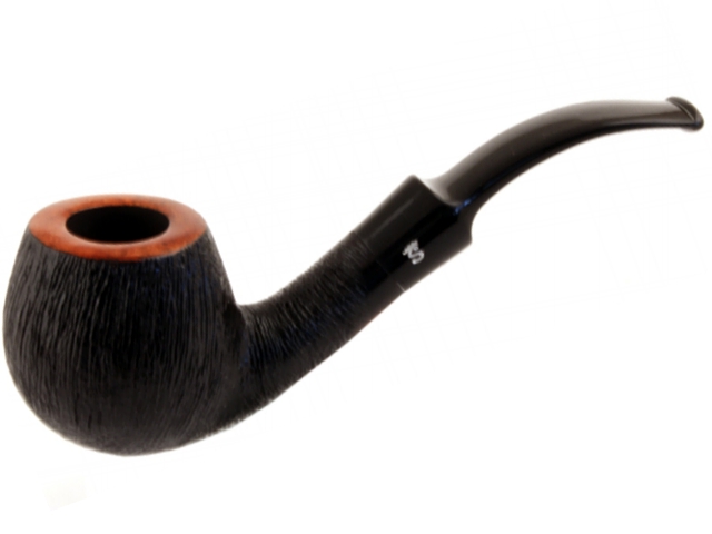 8459 - Stanwell Pipe Brushed Black 84 9mm πίπα καπνού κυρτή