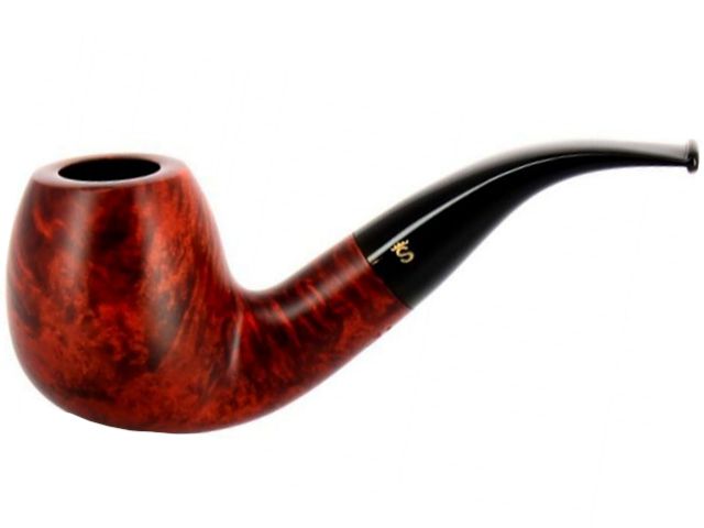 10554 - Stanwell Silkebrun 185 Brown πίπα καπνού κυρτή 9mm