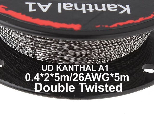 5133 -  UD TWISTED WIRE KANTHAL A1 26AWG*5m Double Twisted 0.4*2*5m