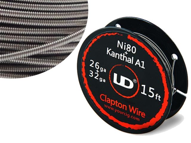 5137 -  UD KANTHAL CLAPTON 26g+32g Nichrome core (Ni80) 5.0m