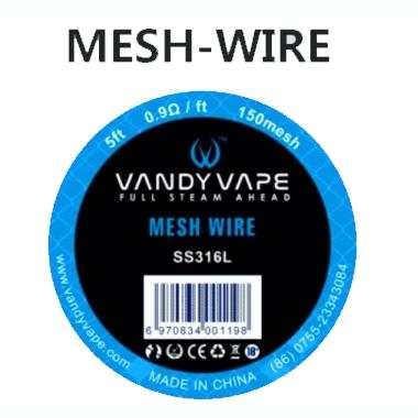 Σύρμα Vandy Vape Mesh Wire SS316L 150mesh 0.9Ω 5ft