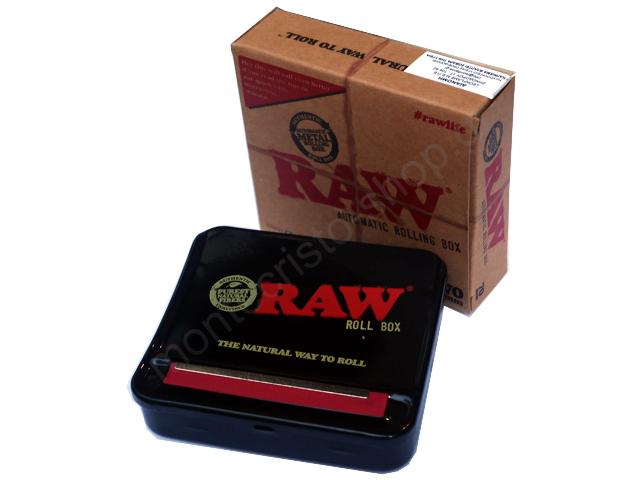 Ταμπακιέρα για στριφτό RAW Automatic Rolling Box 70mm (για κανονικά τσιγαρόχαρτα)