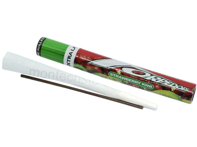 7072 - TORPEDOES Extra Large Size Strawberry Kiwi pre rolled paper cone (130mm) φράουλα - kiwi
