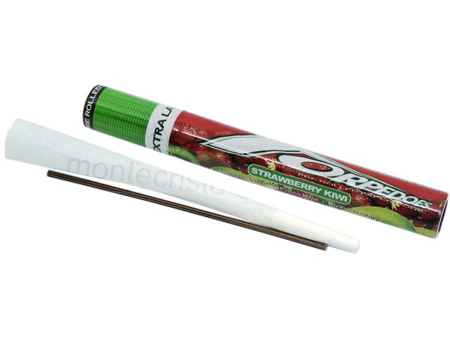 7072 - TORPEDOES Extra Large Size Strawberry Kiwi pre rolled paper cone (130mm)  - kiwi