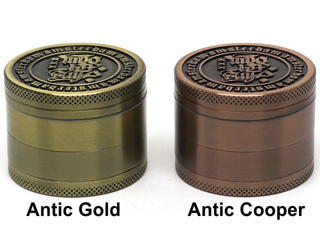 Τρίφτης καπνού AMSTERDAM 4 parts GRINDER ANTIC COOPER & ANTIC GOLD 50mm (μεταλλικός) BN-25MIX