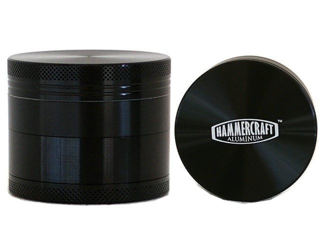 Τρίφτης καπνού GRINDER AL63 HAMMERCRAFT by CNC 63mm 12689 black (αλουμίνιο)