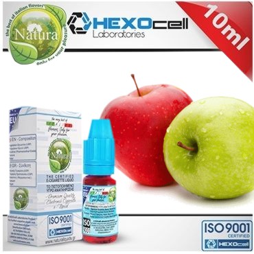 6590 -   Natura RED & GREEN DOUBLE APPLE   Hexocell (   ) 10 ml