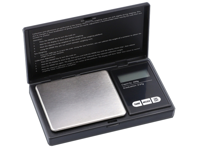 11371 -   DIGITAL SCALE 200g x 0,01g MH PROFESIONAL MINI 661-9044